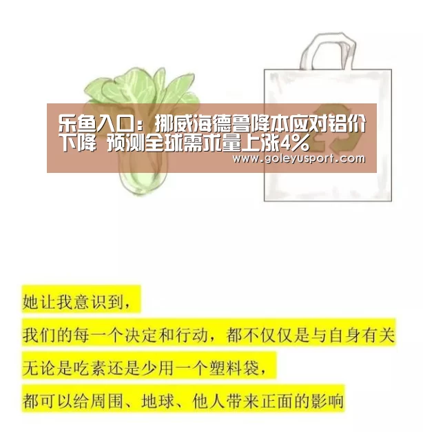 乐鱼入口:挪威海德鲁降本应对铝价下降 预测全球需求量上涨4%(图1) 乐鱼入口
